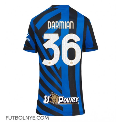 Camiseta Inter Milan Matteo Darmian #36 Primera Equipación para mujer 2024-25 manga corta